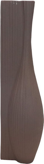 Liberta Decorative Aluminum Vase Volina Brown 11x9xH40cm