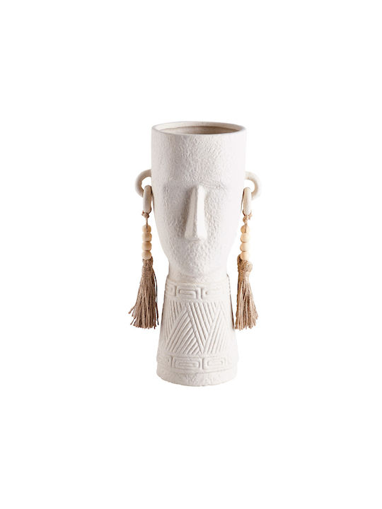 Liberta Decorative Ceramic Vase Eris Beige 20x17xH40cm