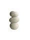 Liberta Decorative Vase Polyresin Grey 18x15xH cm