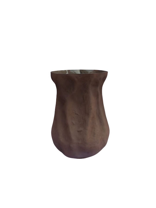 Liberta Decorative Glass Vase Mist Brown 27x24x...