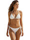 Bikini Slip with Laces White