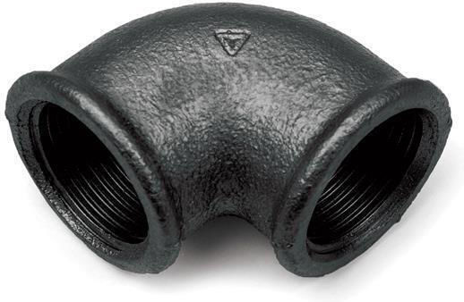 Schwarzer Rohrbogenarm 1 1/2 Zoll Dn40 90°