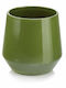 Polnix Keramischer Pflanzentopf Grünes mit Gestell 13x13cm