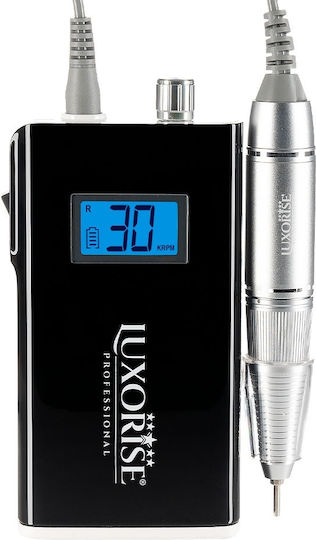 Luxorise Nagelbohrer Strom 35W Schwarz mit Pedal