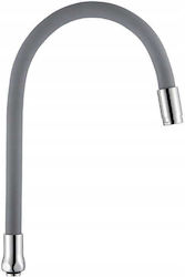 Flexible Spout A Standing Sink Tap Gray Chrome