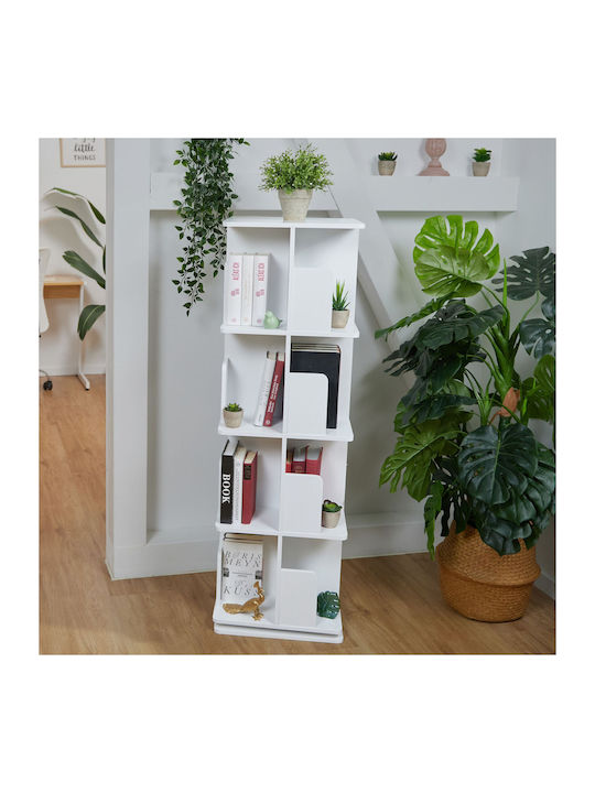 Βιβλιοθήκη White 39x39x125.5εκ.