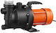 Oberflächenwasserpumpe 1300 W 4800 L H Saugtiefe 8 M Maximalhöhe 48 M Thermischer Schutz