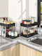 Tabletop Plastic Base Shelf 40.5x22.5x32cm
