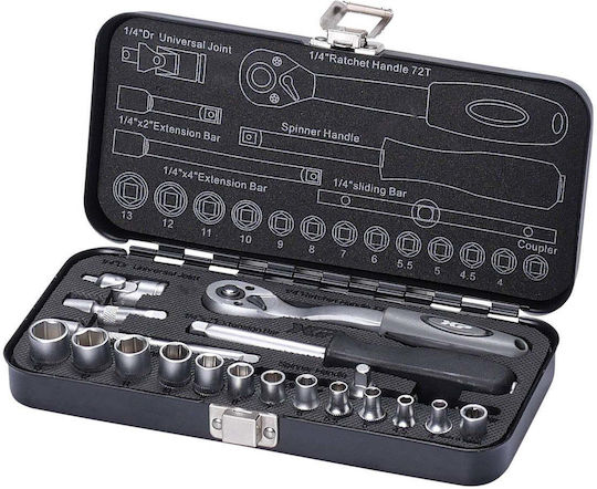 Valkenpower Ключ с Гнезда 1/4" 20 Бройки