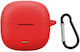 Protective Silicone Case With Hook In Red Colour For Redmi Buds 8