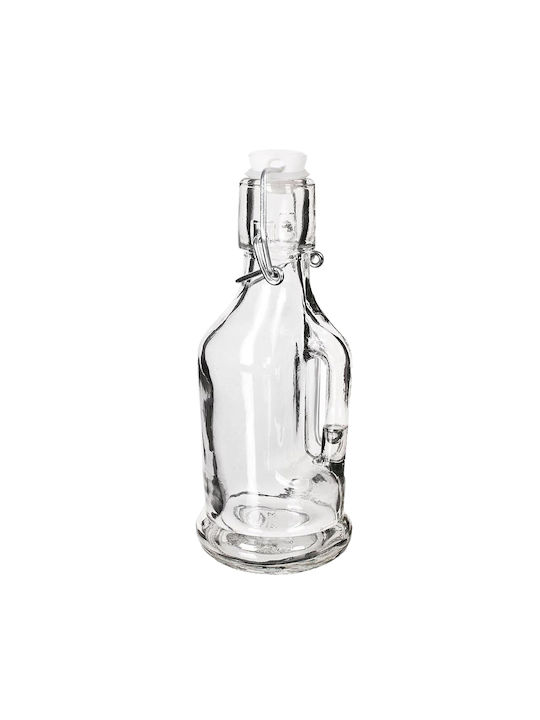 ArteLibre Glass Water Bottle with Screw Lid Transparent