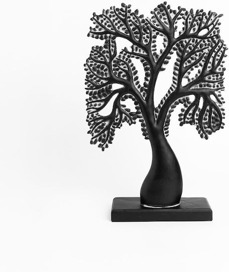 Foret 2 Διακοσμητικο Δεντρο 33x8x45cm Polyresin Μαυρο Λευκο C542922