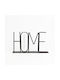 Home Διακοσμητικη Επιγραφη 38x5x22cm Μεταλλο Μαυρο Γυαλι C540518