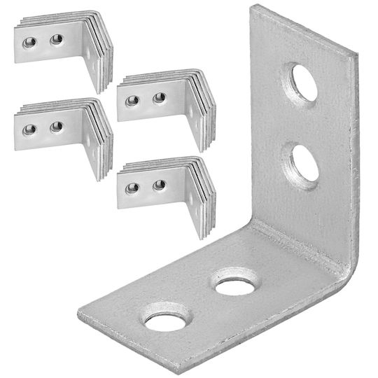 Kotarbau Gartenpergolen-Zubehör Carpenter's Winkelstahl Galvanisiert Bauanschluss 30x30x17 Mm 50 Stück
