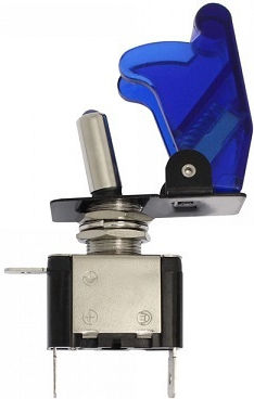 Întrerupător De Tip Aeronautic 12v 20a 2 pini Led Albastru