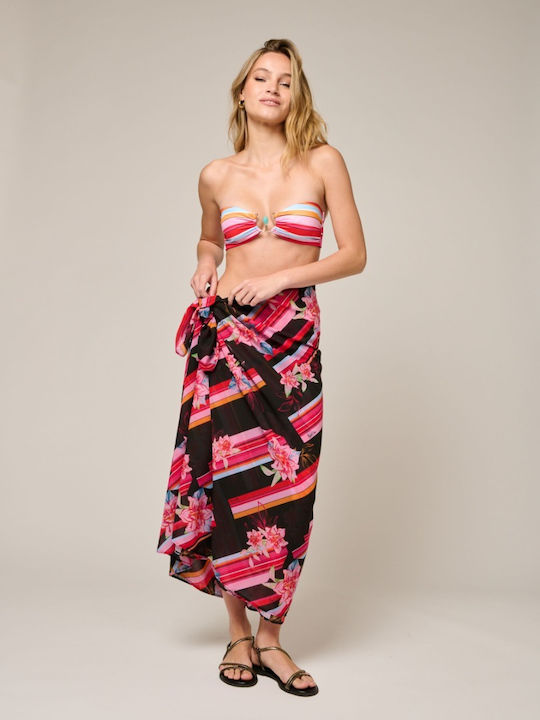 Project Soma Peony Scarf Printed Pareo Shawl