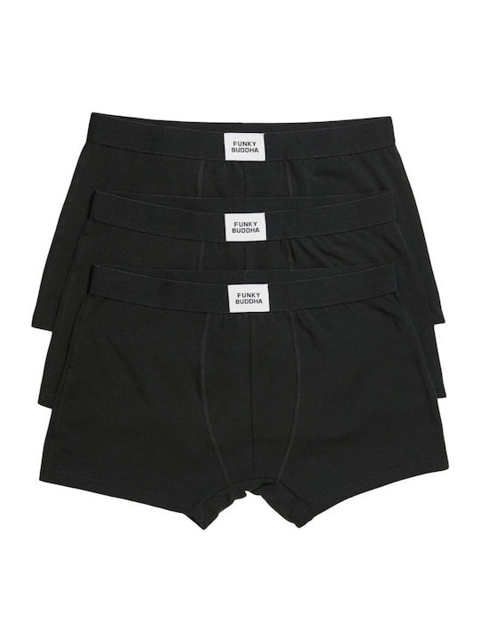 Funky Buddha Ανδρικά Μποξεράκια Black 3Pack