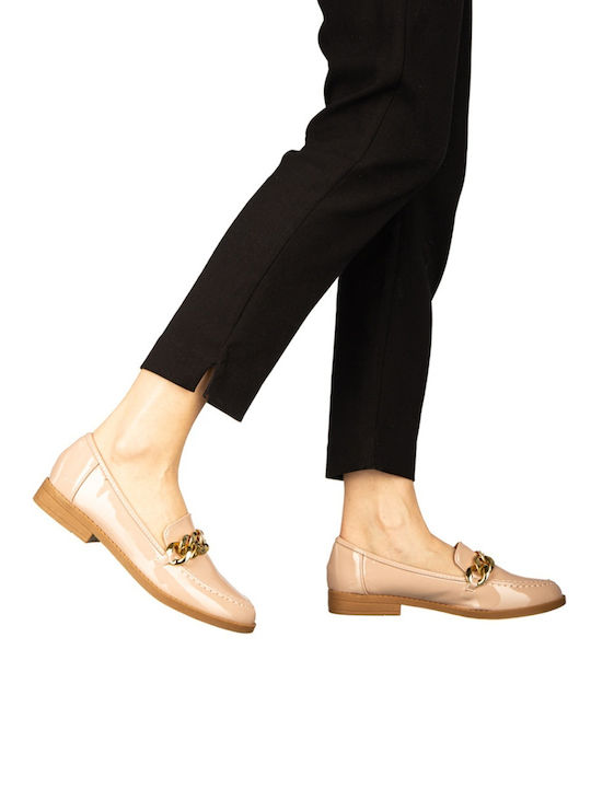 Loafers Dama Din Piele Roz