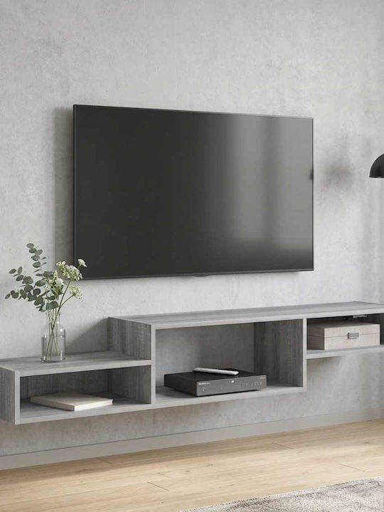Етажерка За Телевизор Сонома Сиво 150x28x26см