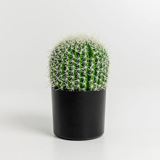 Ferocactus Topfpflanze 18x18x30cm Stoff Grün Weiß Plastik C540506 Ferocactus Topfpflanze 18x18x30cm Stoff Grün Weiß Plastik C540506