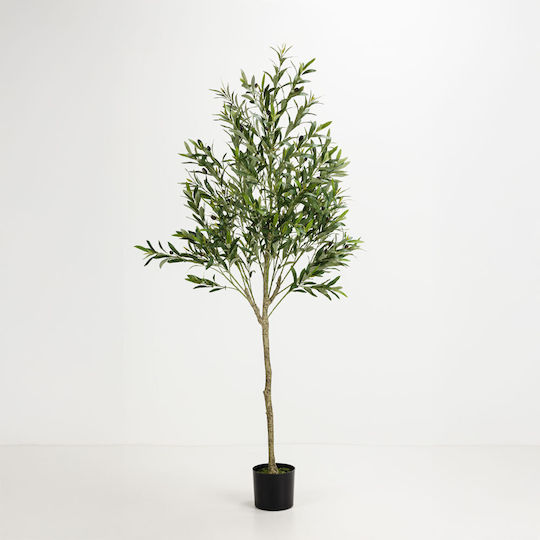 Künstlicher Olive Baum in Topf 180cm Stoff Grüne PVC C540571