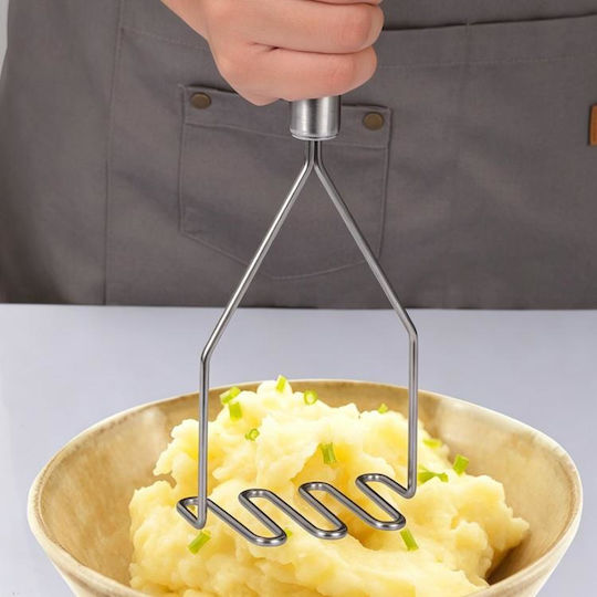 Lscook Wavy Potato Masher Stainless Steel