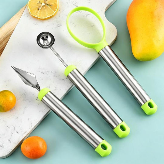 Set 3 Pieces LsCook Fruit Balls Kitchen Knife Carving Packaging Carton