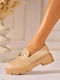 Loafers Dama Din Piele În Culoare Kaki T673