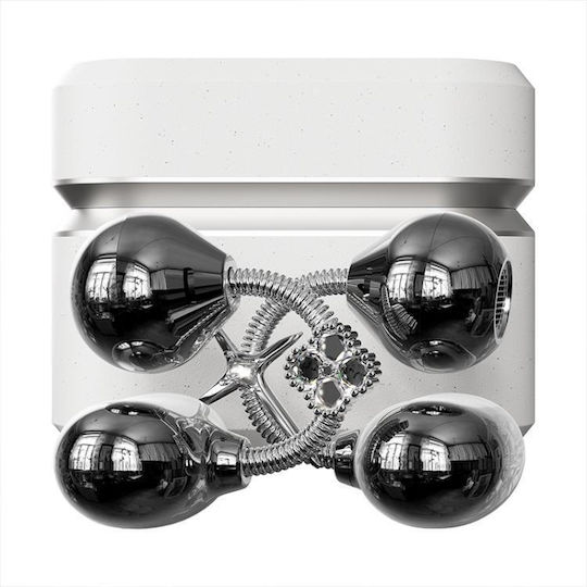 Dmooster D96 Earbud / Open Ear Bluetooth Handsfree Headphones with Charging Case White