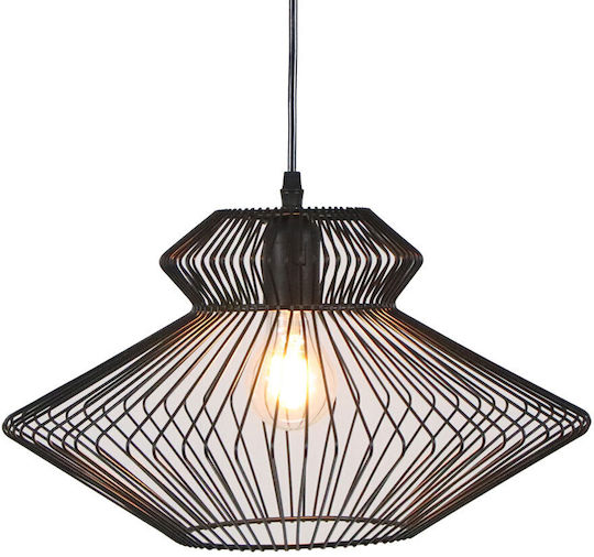 Liberta Zuma B Pendant Ceiling Light Black 38x38x21cm