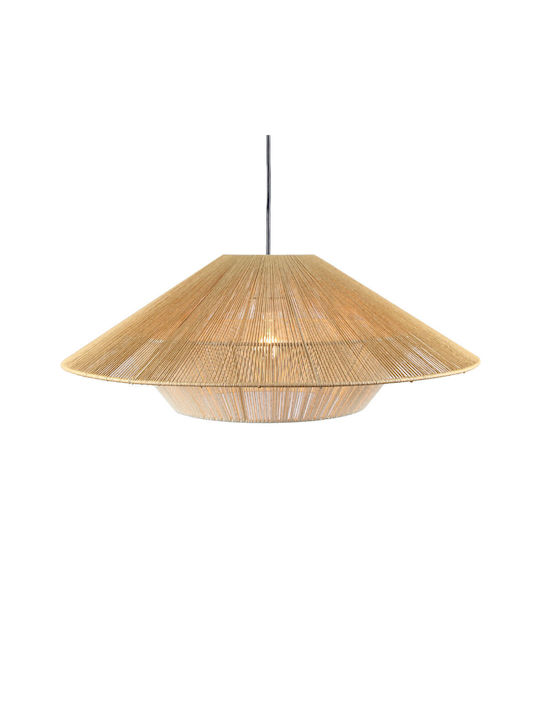 Liberta Ceiling Light White with Rope for E27 Socket 60x60x23cm
