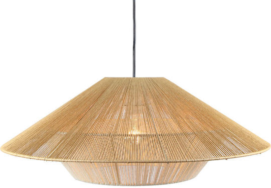 Liberta Ceiling Light White with Rope for E27 Socket 60x60x23cm
