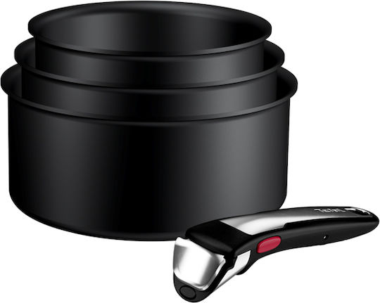 Tefal Excellence+ Σετ Κατσαρόλες από Αλουμίνιο με Αντικολλητική Επίστρωση 3 Σκευών