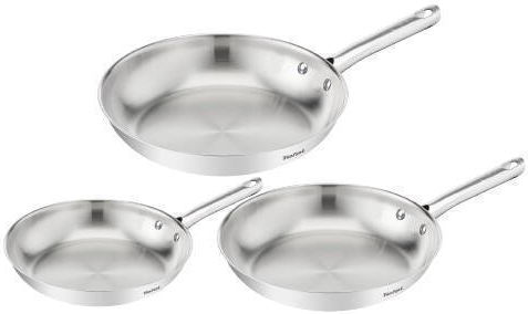 Tefal Pans Set Stainless Steel 3 Pieces