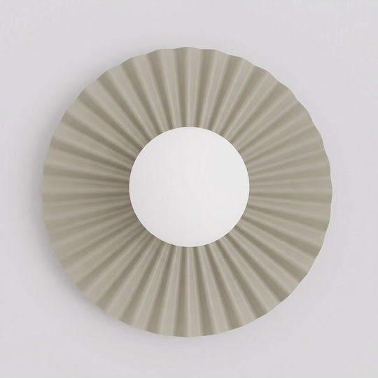 Wall Lamp M Umbra Made In Poland Φ10 Steel & Glass Beige 1728/k1m-emibig 1728/k1m