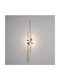 Vencore Aurex Silver 6093-20108 Модерна Стенна Лед Аплика 60см 12w Сребрист Алуминий Регулируема Cct Бяла Дневна Топла Управление Cct Чрез Превключвател On-off 6093-20108
