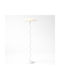 Vencore Curion White 6091-20010 Modern Floor Lamp Single Light White Aluminum Beige Shade Base-Socket 1xE27 Φ40 x H155cm 6091-20010