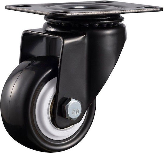 Ροδάκι Cresman Black Pvc 50mm Περιστρεφόμενο 40kg Ρόδα