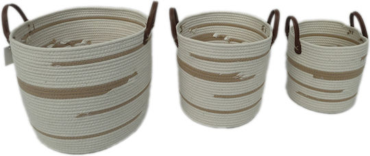 Set Plant Pots and Baskets 3pcs Braided Round Set Plant Pots and Baskets 3pcs Braided Round