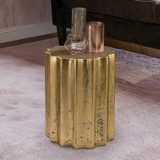Side Table Metal Gold W46xL46cm