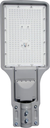 Grey 4000k 200w 28.000lm Ac100-250v 135°-225° Led Smd 3030 40.000hrs -40°c → 50°c Cri>80 Φωτιστικό Δρόμου Αλουμίνιο Ip66 Vk 02265 C 63158-290140