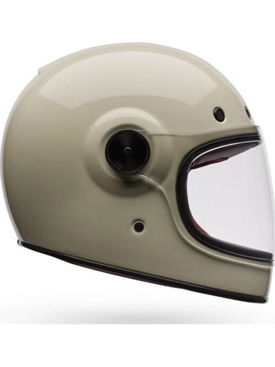 Bell Bullitt GT Solid Vintage Byalo Kask Za Mot...