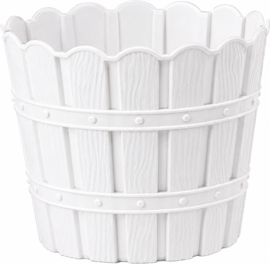 Rustik Flower Pot 7lt White