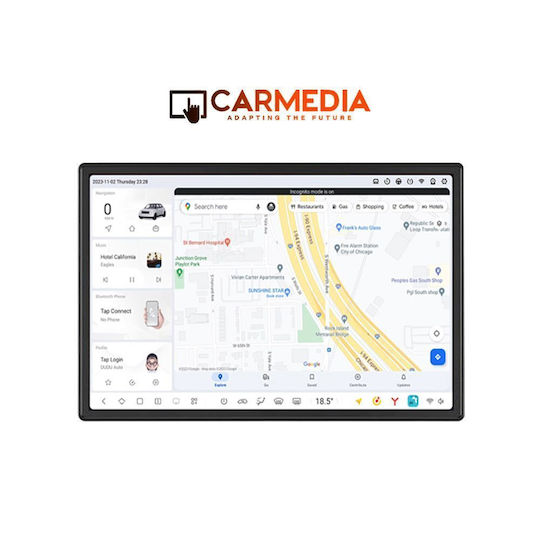 Carmedia Ηχοσύστημα Αυτοκινήτου για Ford Transit 2014-2020 (Bluetooth/USB/WiFi/GPS/Apple-Carplay/Android-Auto) με Οθόνη Αφής 11.5"