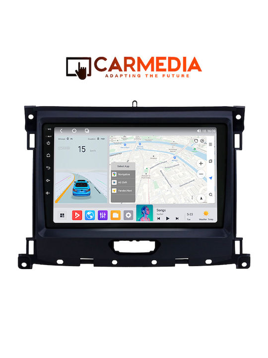 Carmedia Автомобилна Аудио Система За Ford Ranger 2018 (Bluetooth/USB/Wi-Fi/GPS/Apple CarPlay/Android Auto) С Touch Screen 9"