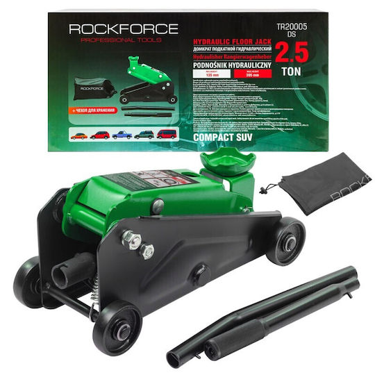 Rockforce Υδραυλικός Γρύλος Μπουκάλας με Δυνατότητα Ανύψωσης έως 39.5εκ.