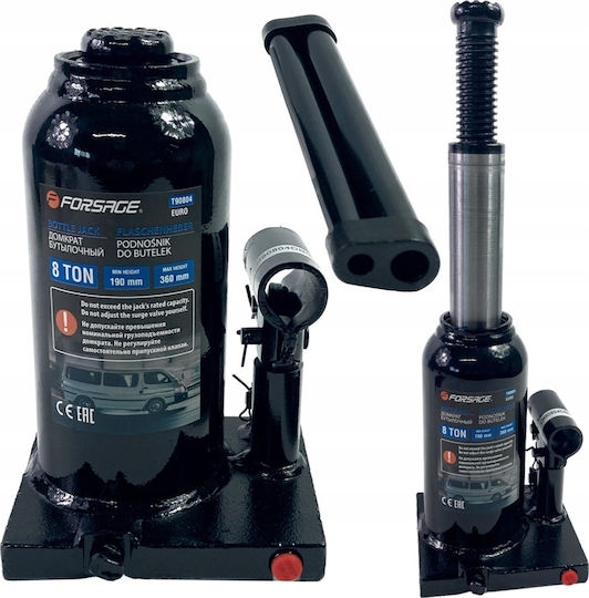 Forsage Hydraulic Bottle Jack with Lifting Height up to 20cm and Load Capacity up to 5 Tons