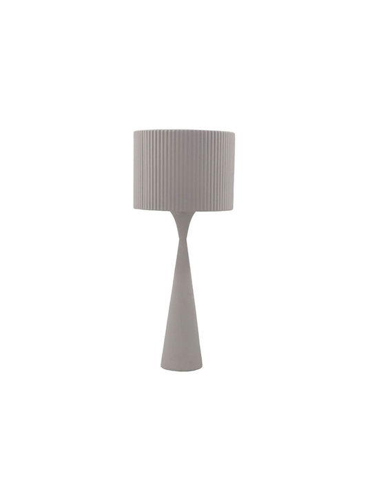 Liberta Metal Table Lamp with White Shade and Base