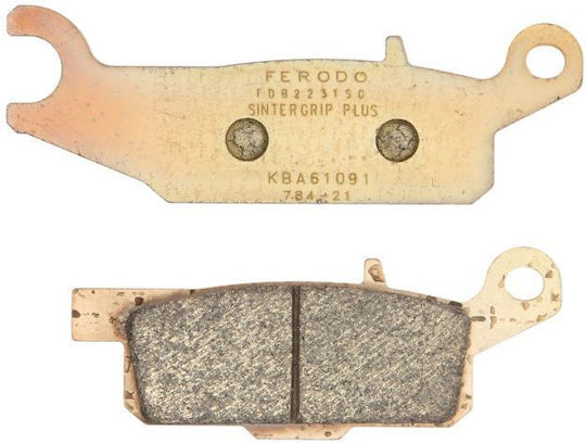 Ferodo Motorradbremsbeläge Vorderseite 36,7x107,4x8mm Yamaha Yfm 250 550 700 2006-2014