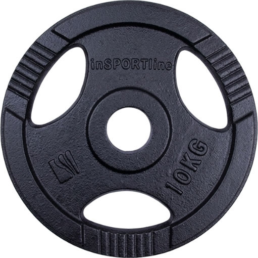 inSPORTline Δίσκος Ολυμπιακού Τύπου 1 x 10kg Φ50mm με Λαβές